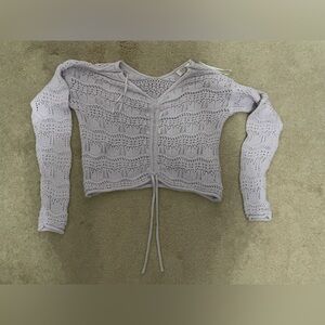 Jessica Simpson Ruched V Neck Sweater